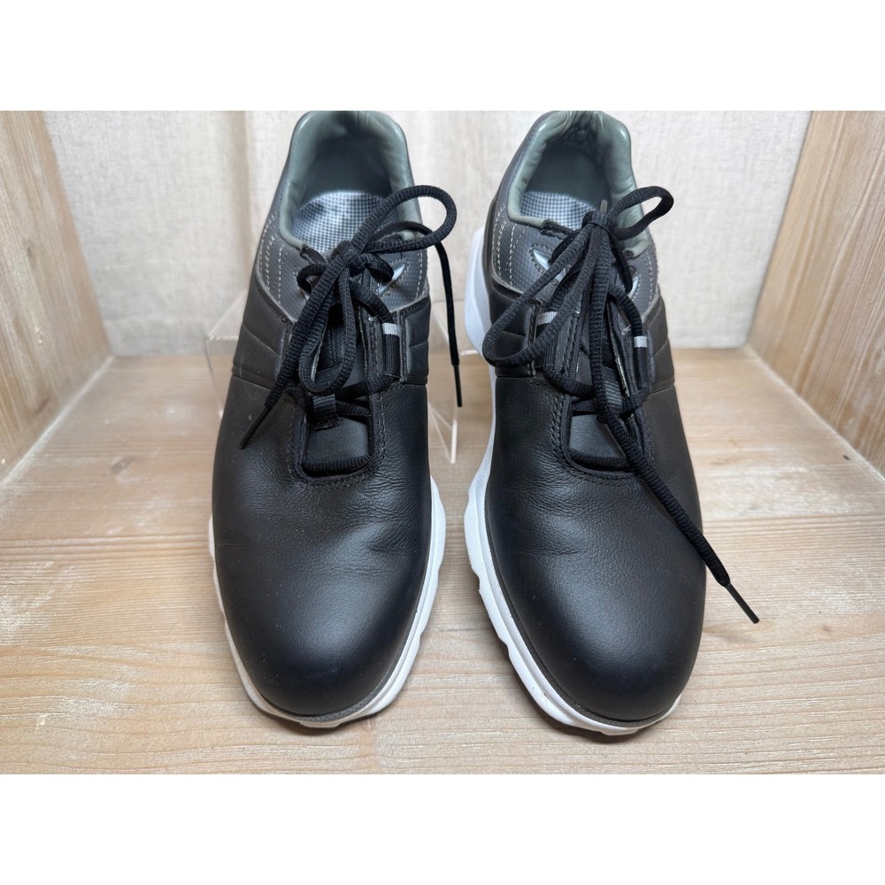 FootJoy Pro SL Mens Golf Shoes 53077 Black Charcoal Spikeless Leather Size 7.5 M